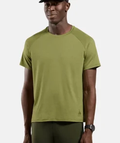Odlo Men's T-Shirt Crew Neck S/S Essential 365 Guacamole Melange