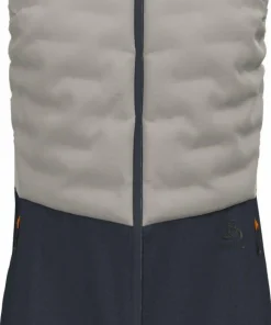 Odlo Men's Zeroweight Insulator Running Vest Silver Cloud/India Ink