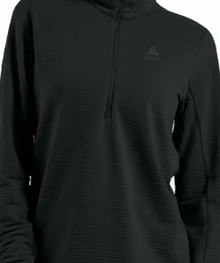 Odlo Women's Odlo Essential Thermal Mid Layer 1/2 Zip Black