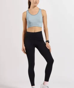Odlo Women's Seamless Medium - Padded Sport Bra Baby Blue Clearance