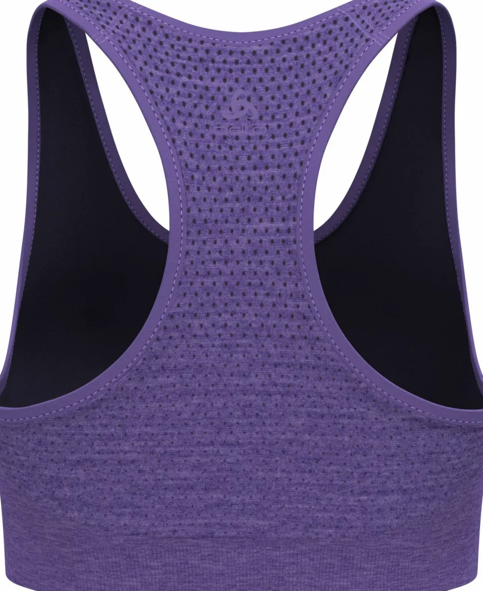 Odlo Women's Odlo Seamless Medium - Padded Sport Bra Afterparty Melange