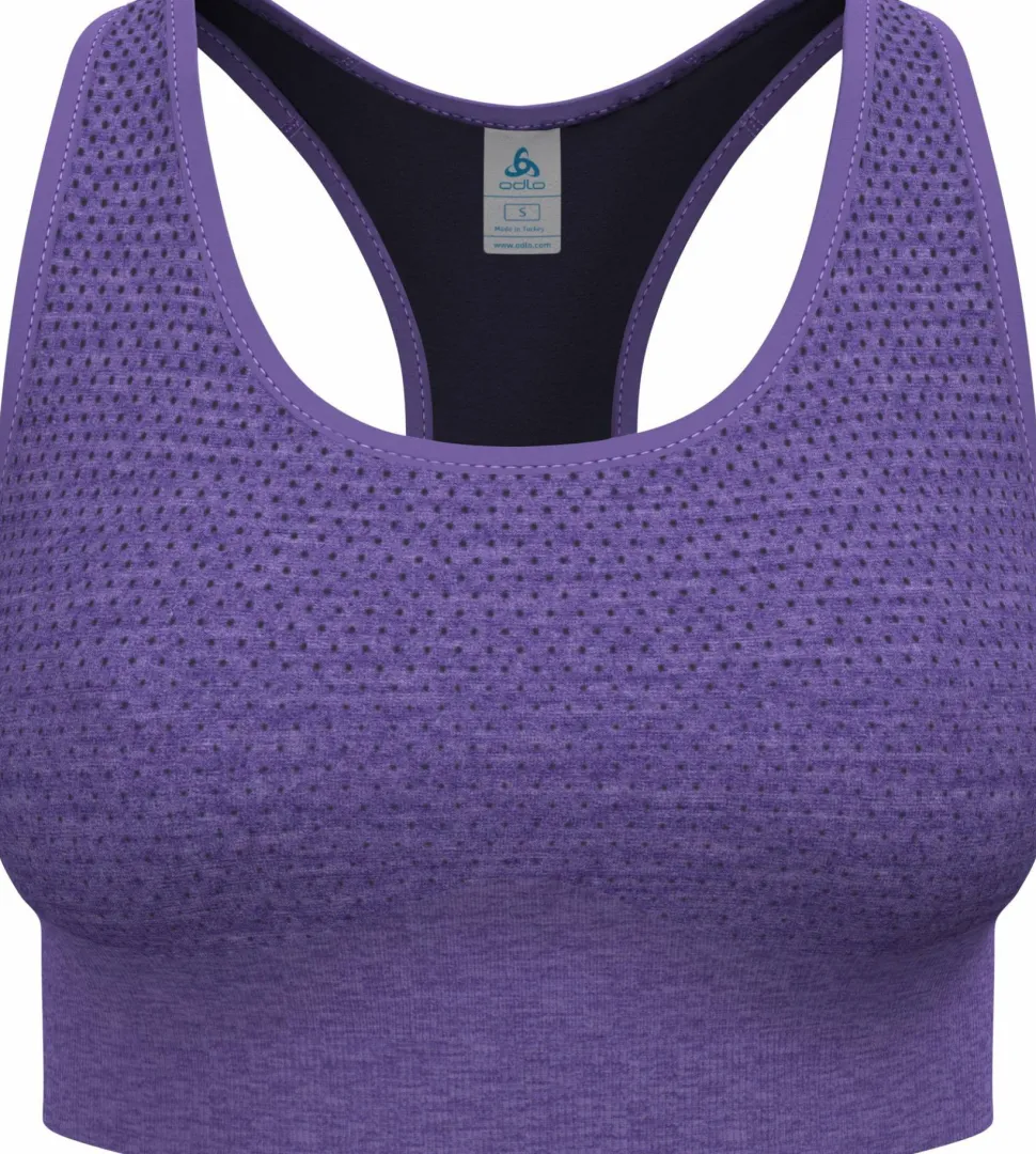 Odlo Women's Odlo Seamless Medium - Padded Sport Bra Afterparty Melange