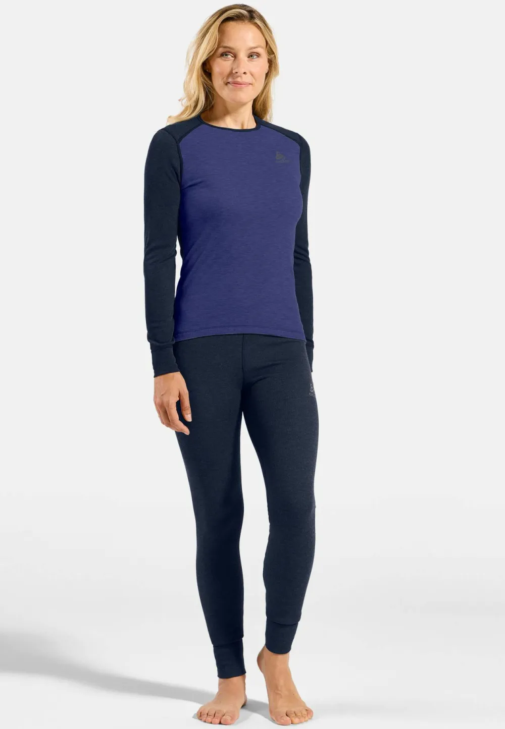 Odlo Women's Set Active Warm Special Dark Sapphire - Skipper Blue