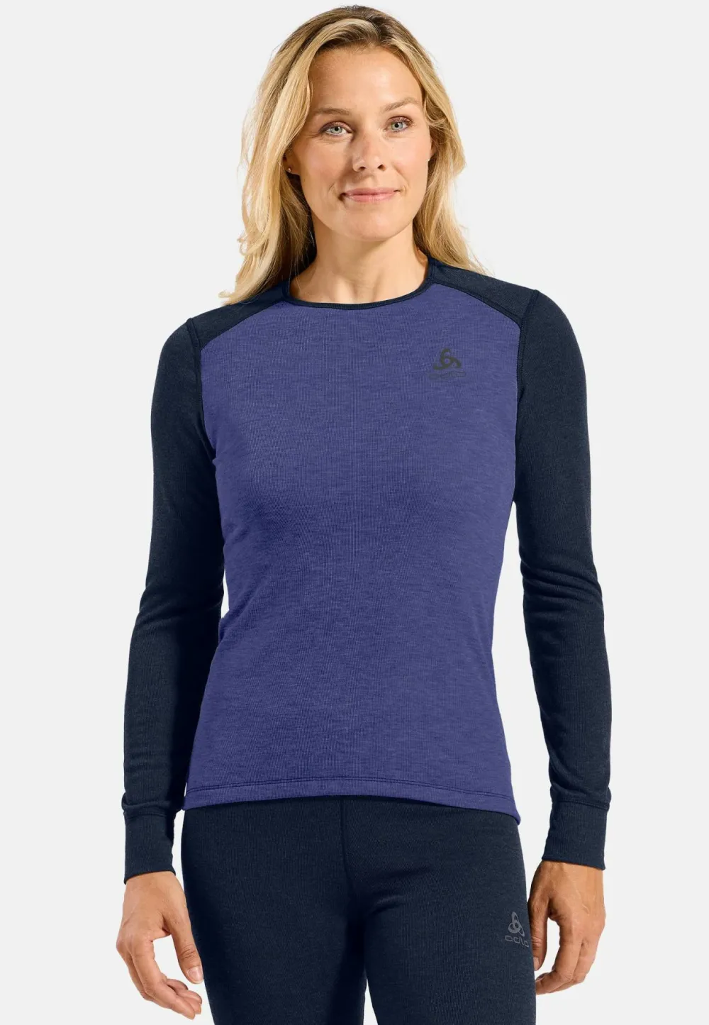 Odlo Women's Set Active Warm Special Dark Sapphire - Skipper Blue