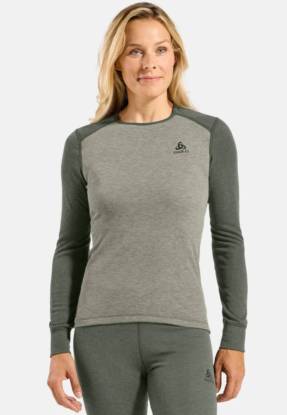 Odlo Women's Set Active Warm Special Shadow - Agate Gray Outlet