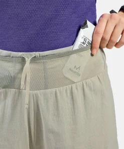 Odlo Women's X-Alp Trail 5 Inch 2-In-1 Short Agate Gray - Vetiver Sale