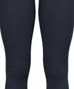Odlo Women's Performance Wool 150 Base Layer Bottom Provincial Blue - Dark Sapphire Melange