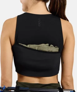 Odlo Women's Tank Crop X-Alp Trail Cargo Black