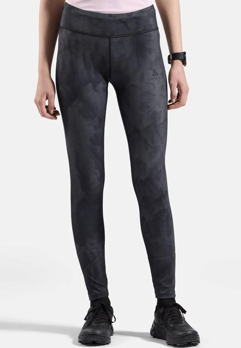 Odlo Women's Tights Zeroweight Print Black Best