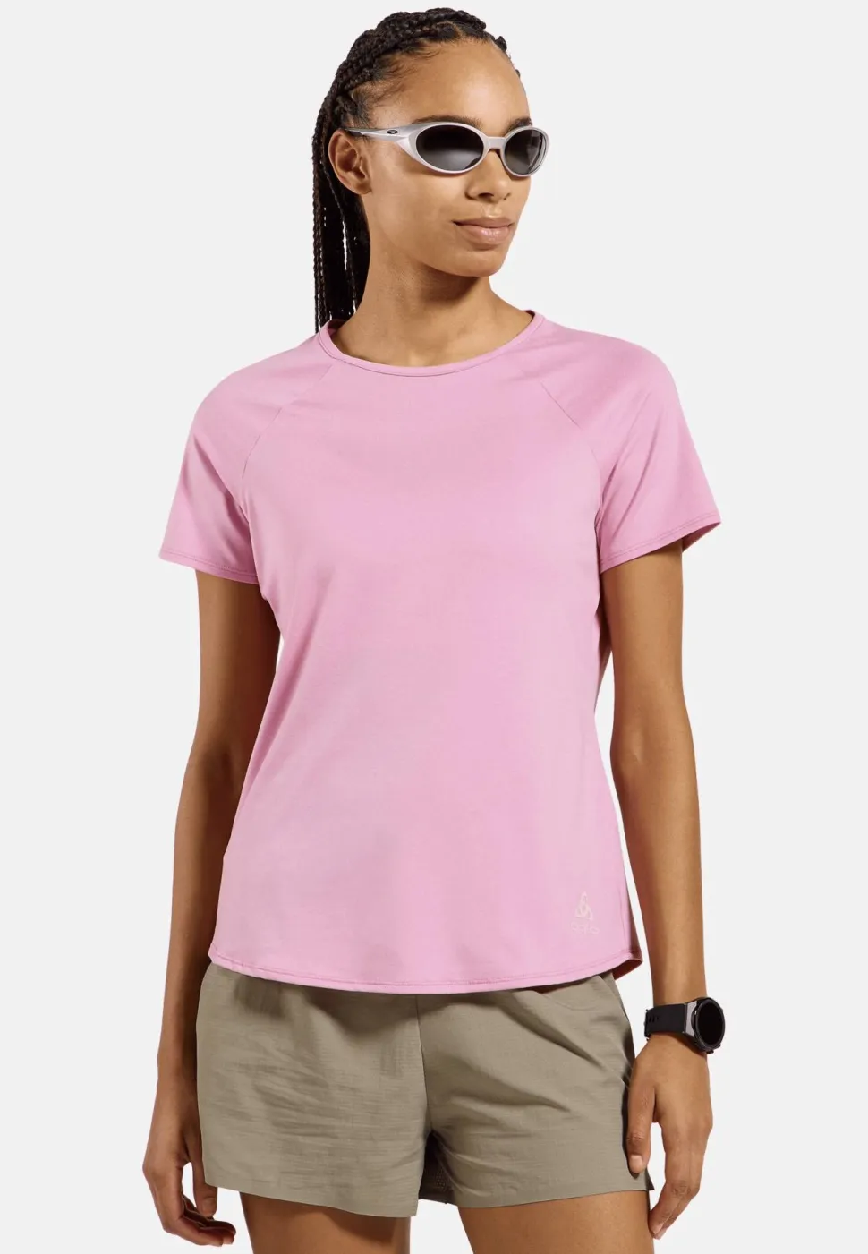 Odlo Women's T-Shirt Crew Neck S/S Essential 365 Hyper Pink Melange