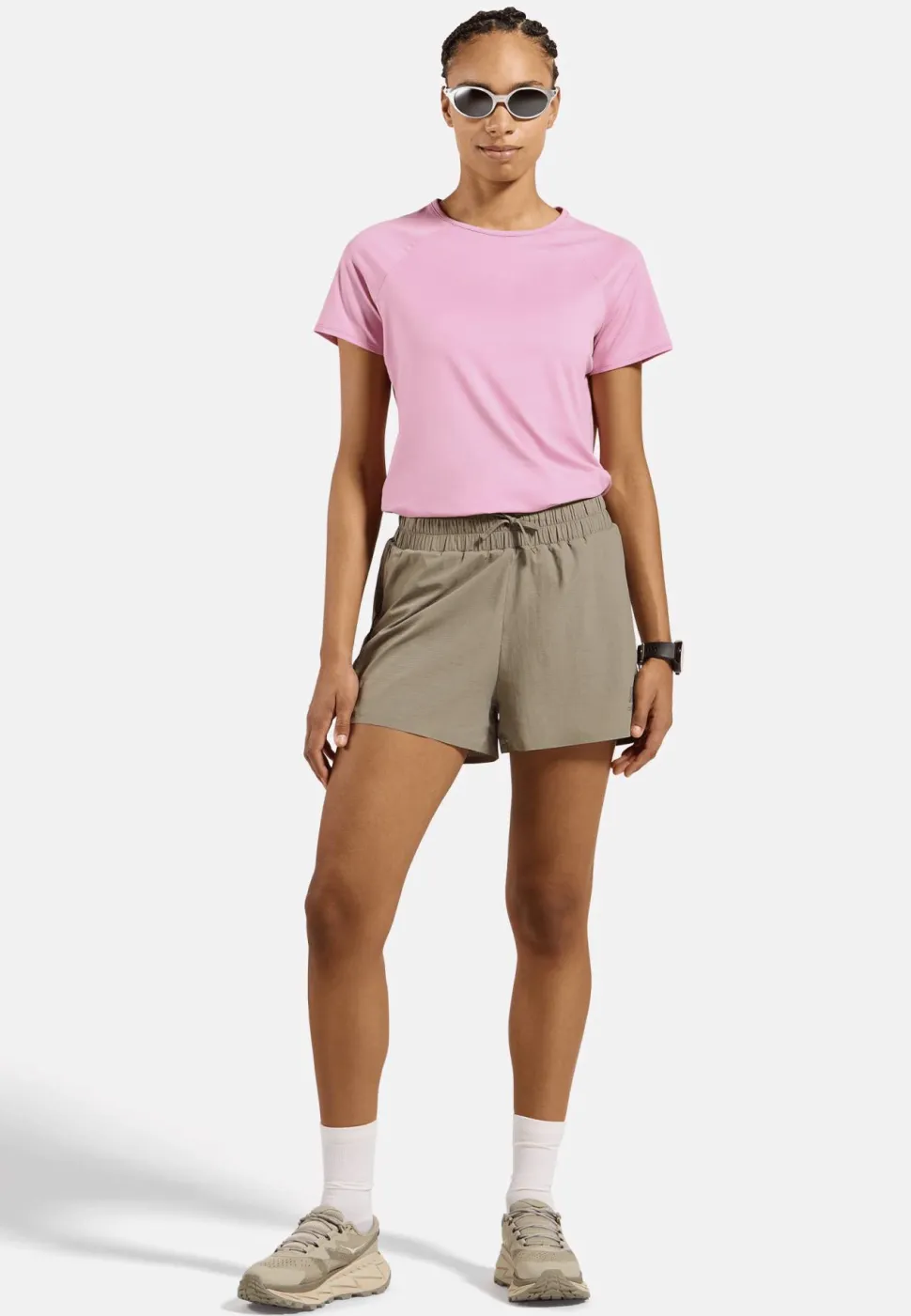 Odlo Women's T-Shirt Crew Neck S/S Essential 365 Hyper Pink Melange