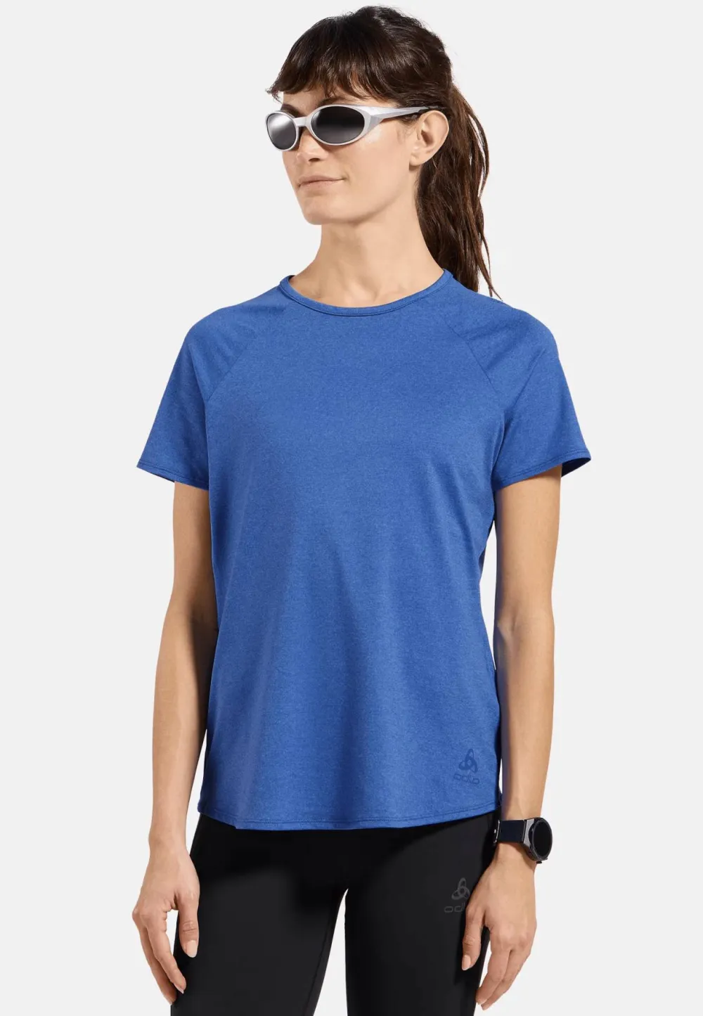 Odlo Women's T-Shirt Crew Neck S/S Essential 365 Dazzling Blue Melange Discount