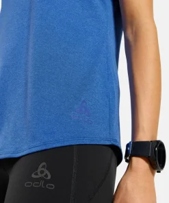 Odlo Women's T-Shirt Crew Neck S/S Essential 365 Dazzling Blue Melange Discount