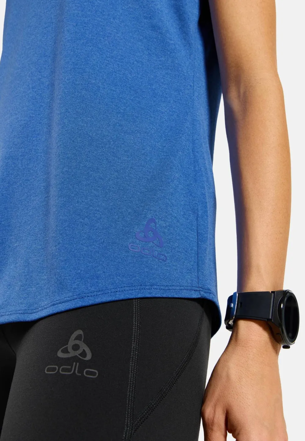 Odlo Women's T-Shirt Crew Neck S/S Essential 365 Dazzling Blue Melange Discount