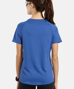 Odlo Women's T-Shirt Crew Neck S/S Essential 365 Dazzling Blue Melange Discount