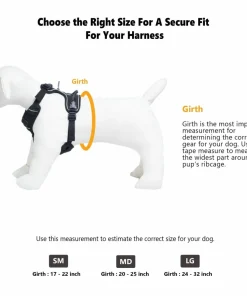 OllyDog Alpine Reflective Harness Flint Hot