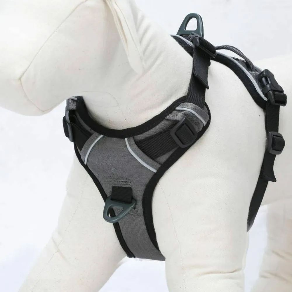 OllyDog Alpine Reflective Harness Flint Hot
