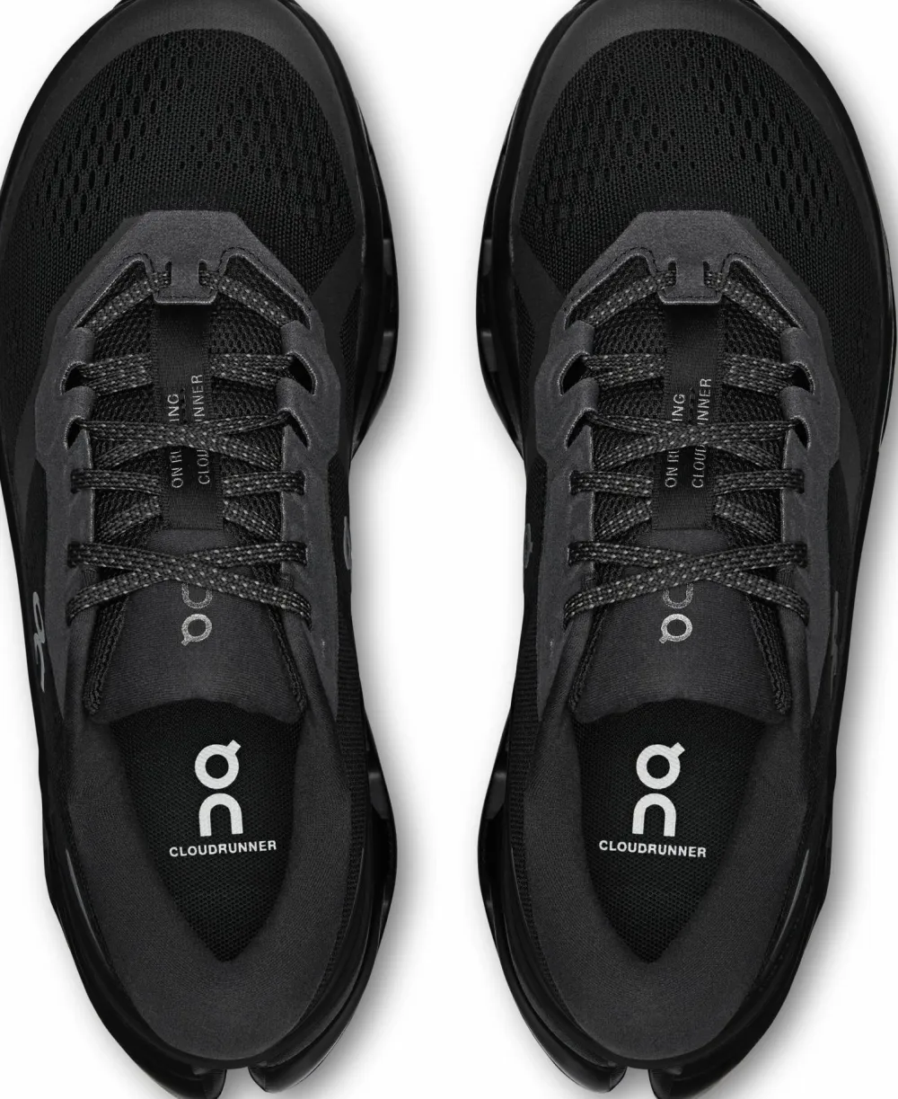 On Men's Cloudrunner 3 Black/Black Online