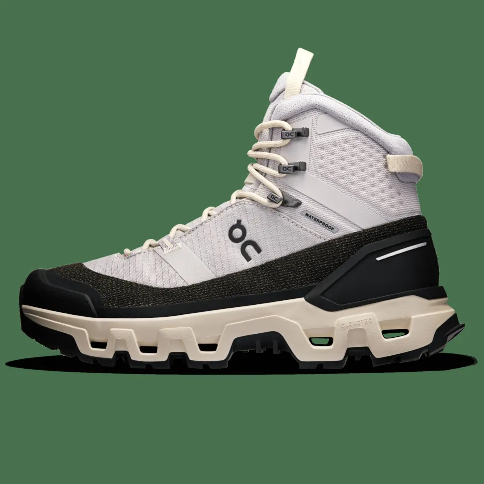 On Women's Cloudrock Trek Waterproof Silver/Cream