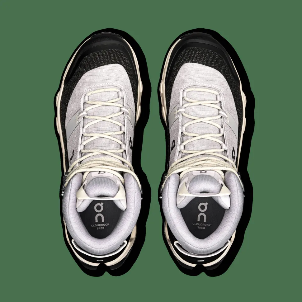 On Women's Cloudrock Trek Waterproof Silver/Cream