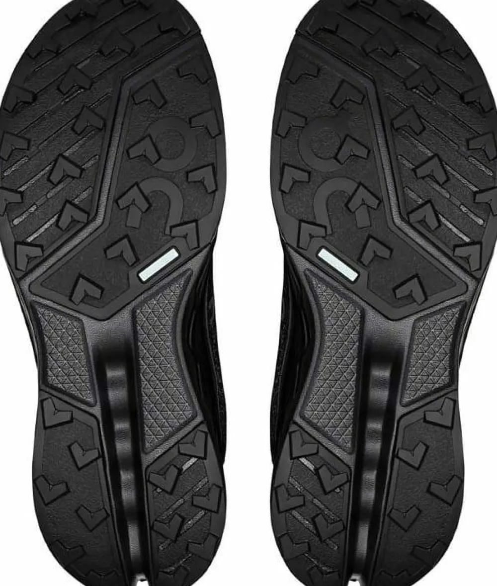 On Women's Cloudsurfer Trail 2 Waterproof Black/Black New