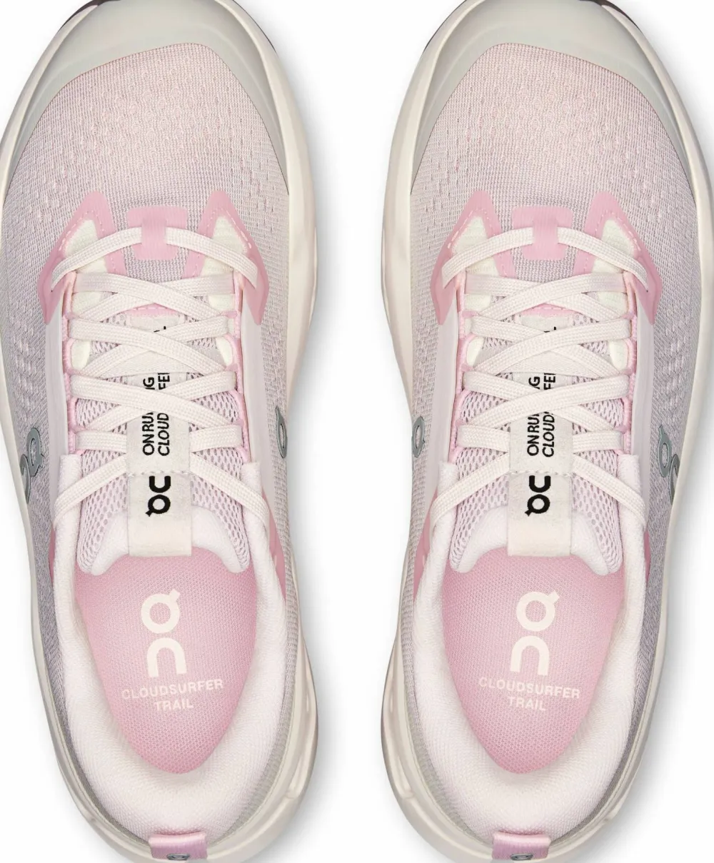 On Women's Cloudsurfer Trail 2 Lily/Gardenia Hot