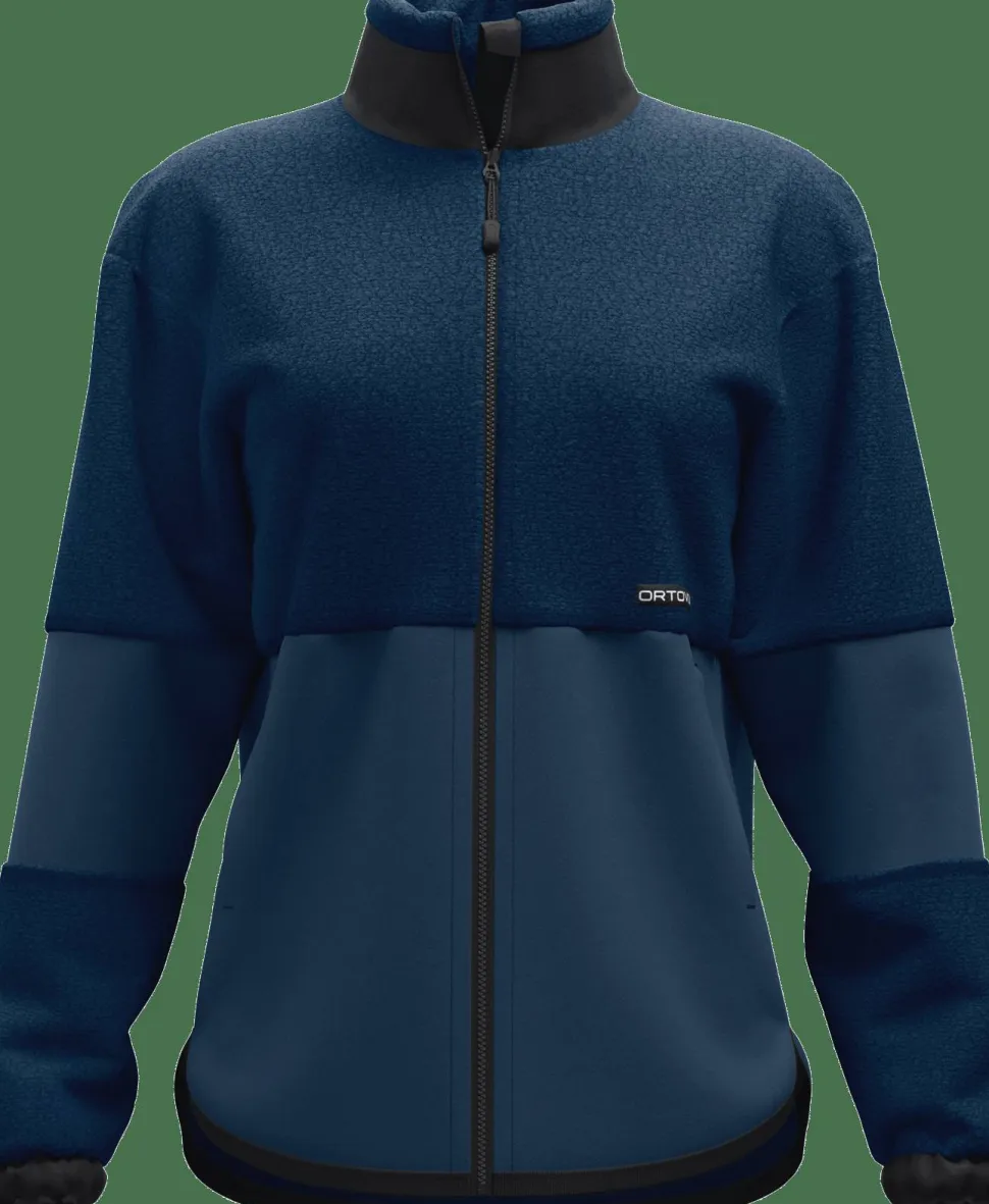 Ortovox Women's Fleece Teddy Jacket Deep Ocean