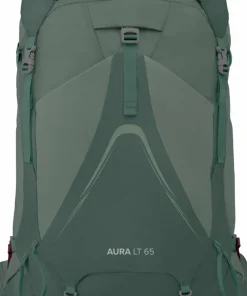 Osprey Women's Aura AG LT 65 Koseret/Darjeeling Spring Green Hot