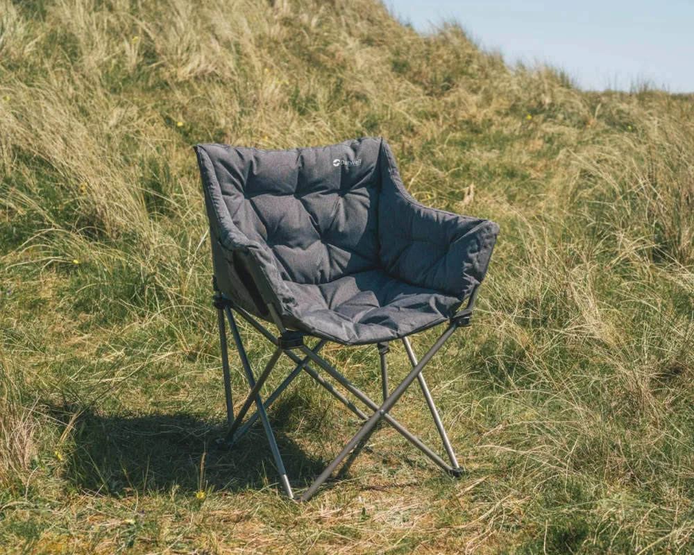Outwell Sardis Lake Chair Black & Grey Black & Grey