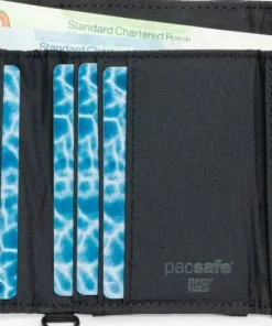 Pacsafe Rfidsafe Trifold Wallet Black