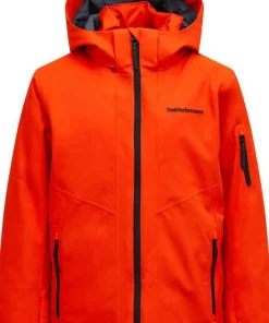 Peak Performance Junior Maroon Insulated Jacket Solar Burst