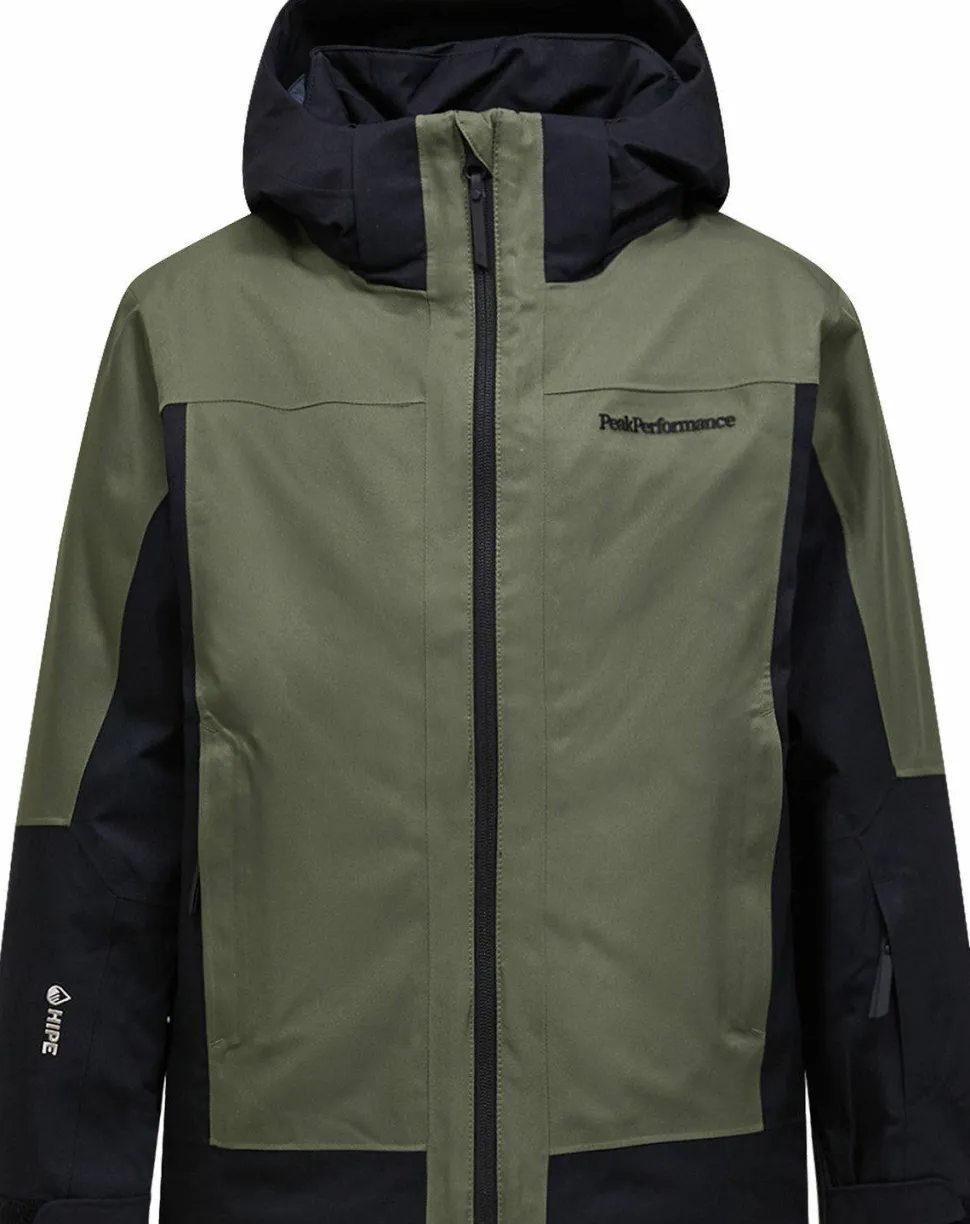 Peak Performance Junior Rider Tech Insulated Jacket Pine Needle/black/