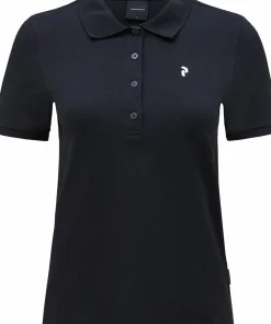 Peak Performance Women's Classic Cotton Polo Black Clearance