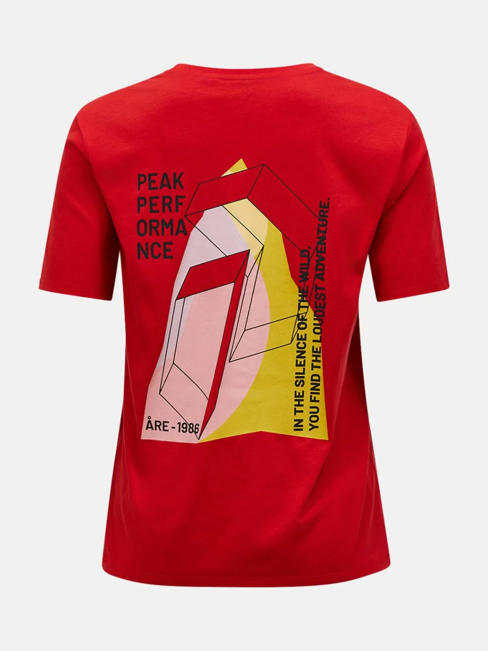 Peak Performance Women's Explore Graphic Tee Red Pompeian Hot