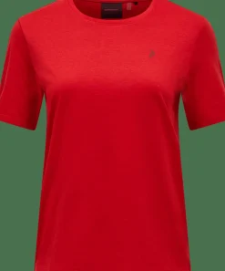Peak Performance Women's Explore Graphic Tee Red Pompeian Hot