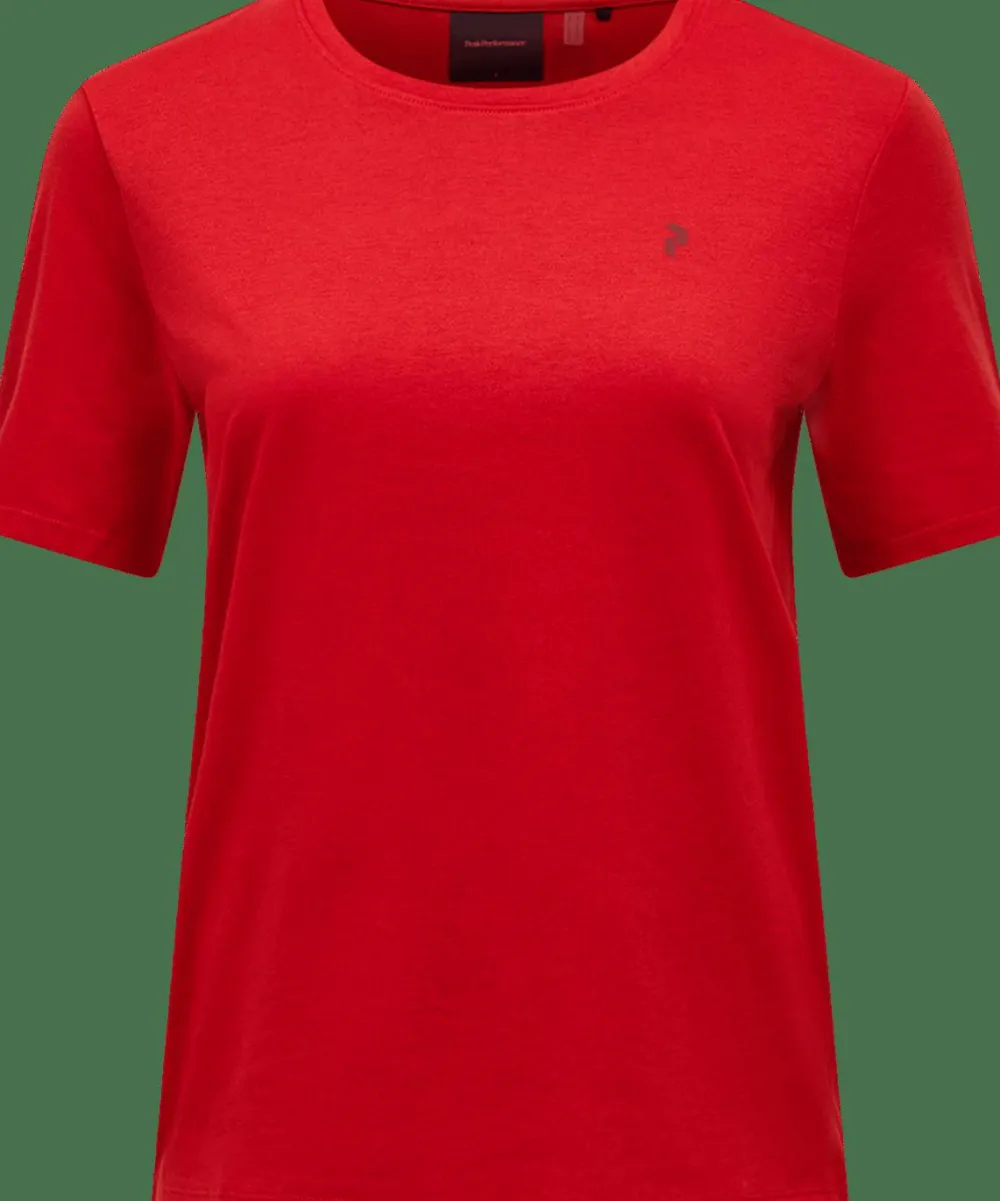 Peak Performance Women's Explore Graphic Tee Red Pompeian Hot
