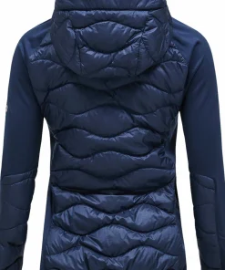New Women's Helium Down Hybrid Hood Skidkläder Dam