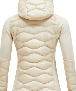 Peak Performance Women's Helium Down Hybrid Hood Sand Fog