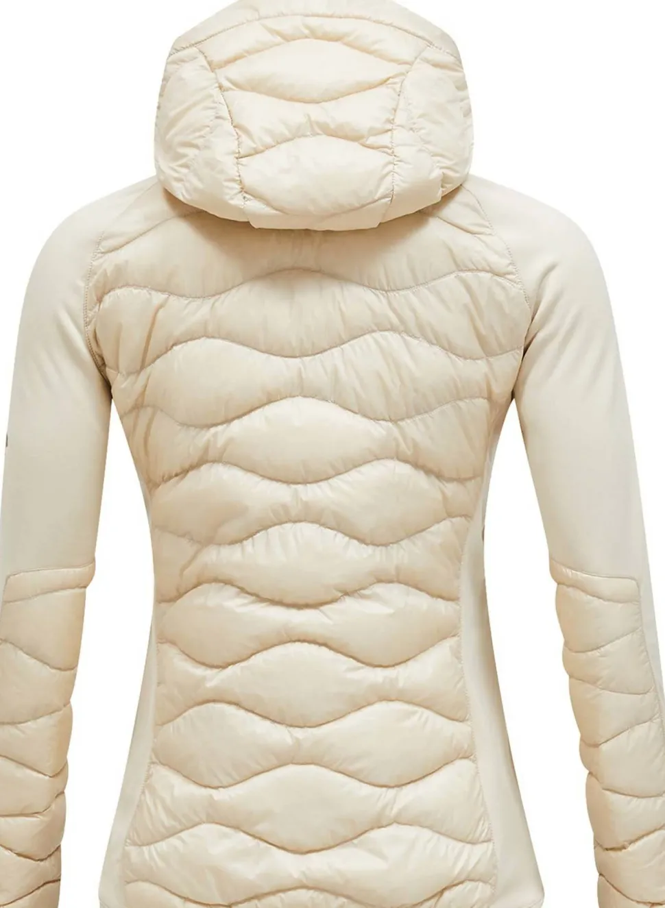 Peak Performance Women's Helium Down Hybrid Hood Sand Fog