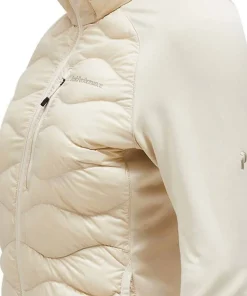Peak Performance Women's Helium Down Hybrid Hood Sand Fog