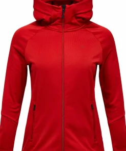 Peak Performance Women's Rider Essentials Zip Hood Red Pompeian Online