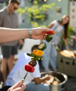 Petromax Barbecue Skewers Stainless Steel/Walnut