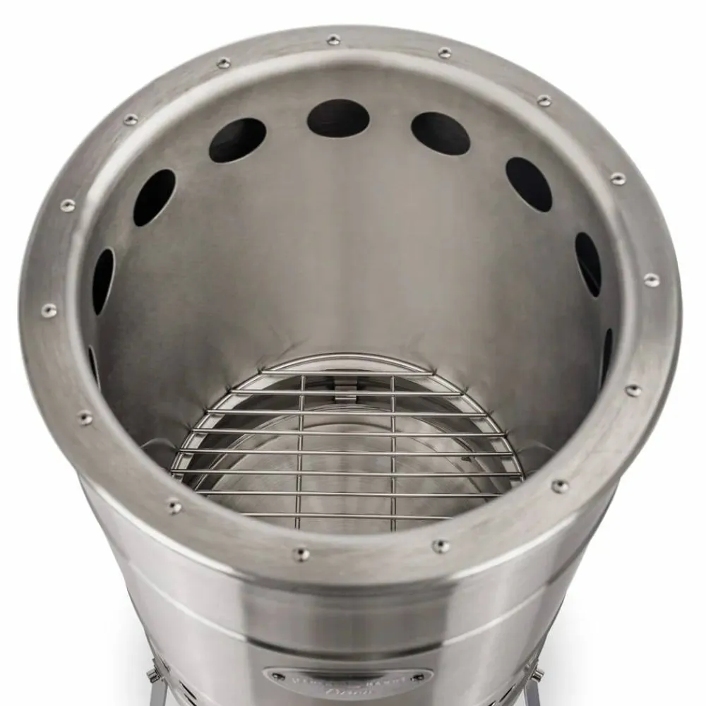 Petromax Pyron Fire Barrel Stainless Steel Hot
