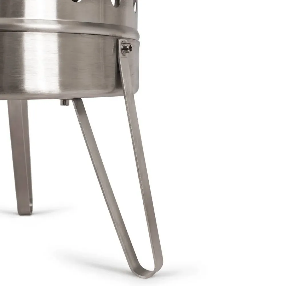 Petromax Pyron Fire Barrel Stainless Steel Hot