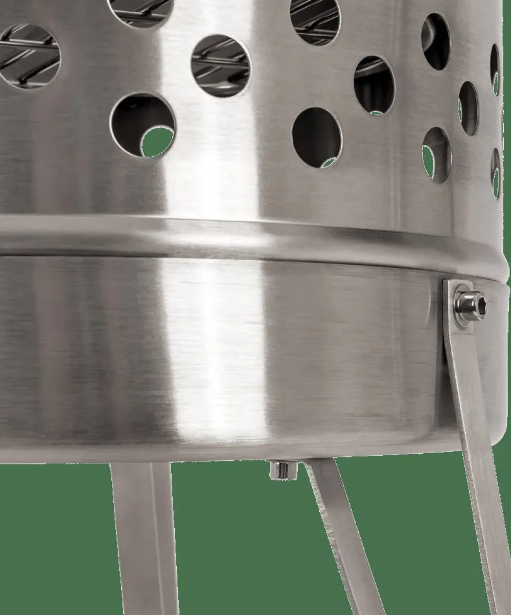 Petromax Pyron Fire Barrel Stainless Steel Hot