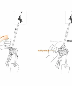 Petzl Grigri + Basic Grey Grå Sale