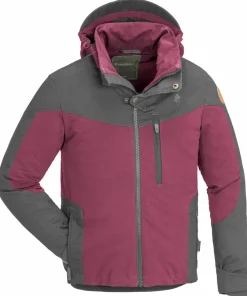 Pinewood Kids' Finnveden Hybrid Jacket Plum/Dark Anthracite