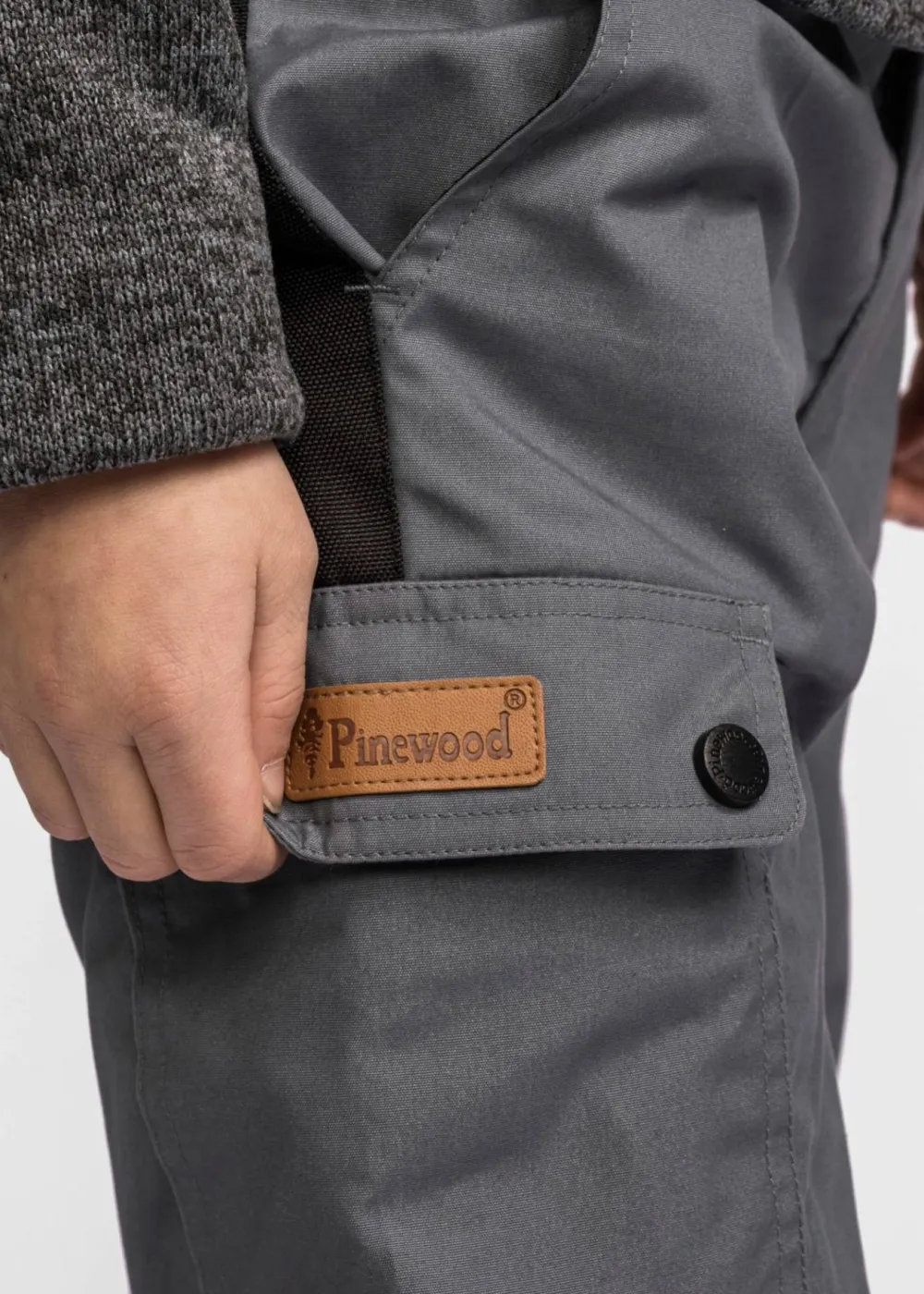 Pinewood Kids' Lappland Trousers Storm Blue/Black Best
