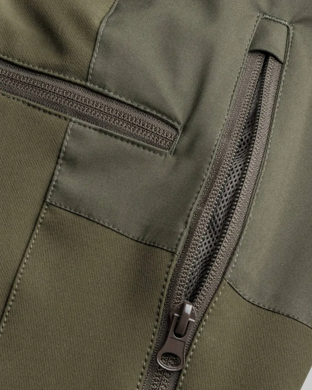 Discount Men's Brenton Trousers Dark Olive/Suede Brown Herrbyxor
