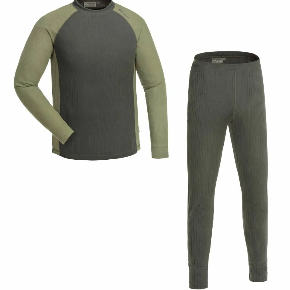 Pinewood Men's Finnveden Base Layer Dark Green/Leaf